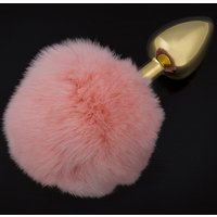 Dolce Piccante Plug anal Gold Fluffy S Rose