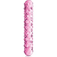 Glossy Toys Gode en verre texturé Glossy N°6 Rose