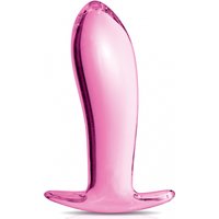 Glossy Toys Plug anal en verre Glossy N°20 Rose
