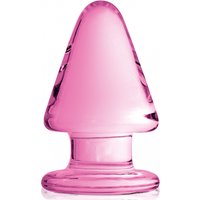 Glossy Toys Plug anal en verre Glossy N°23 Rose