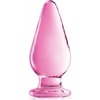 Glossy Toys Plug anal en verre Glossy N°26 Rose