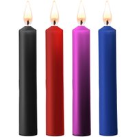 Kit 4 Bougies BDSM Colorées Teasing Wax Candles