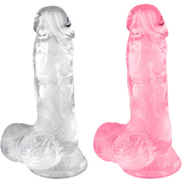 Jellytoys Gode Ventouse Jelly 15,3 cm avec Testicules