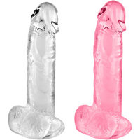 Jellytoys Gode Ventouse Jelly 20 cm avec Testicules