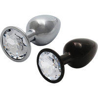 Ouch! Plug anal Métal Bijou Round Gem L