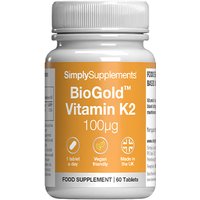 Simply Supplements Biogold Vitamin K2 100mcg (60 Tablets)
