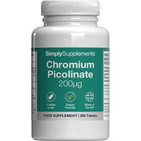 Simply Supplements Chromium Picolinate 200mcg (360 Tablets)