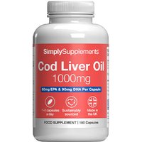 Simply Supplements Cod Liver Oil 1000mg (180 Capsules)