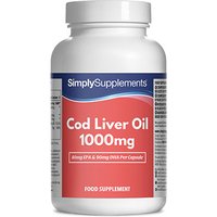 Simply Supplements Cod Liver Oil 1000mg (180 Capsules)
