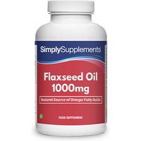 Simply Supplements Flaxseed Oil 1000mg (360 Capsules)