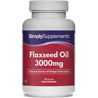 Simply Supplements Flaxseed Oil 3000mg (180 Capsules)