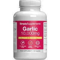 Simply Supplements Garlic 10000mg Capsules (180 Capsules)