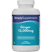 Simply Supplements Ginger 12000mg (240 Tablets)