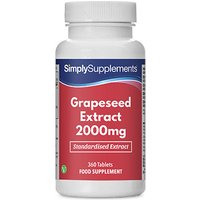 Simply Supplements Grapeseed Extract 2000mg (360 Tablets)