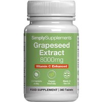 Simply Supplements Grapeseed Extract 8000mg (360 Tablets)