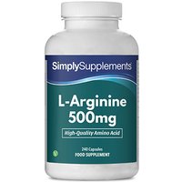 Simply Supplements L Arginine 500mg (240 Capsules)