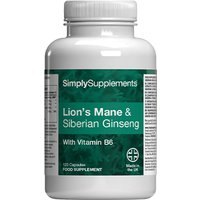 Simply Supplements Lions Mane Siberian Ginseng (120 Capsules)
