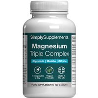 Simply Supplements Magnesium Triple Complex Capsules (120 Capsules)