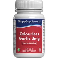 Simply Supplements Odourless Garlic 18mg (360 Tablets)