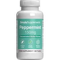 Simply Supplements Peppermint 150mg (360 Tablets)