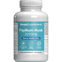 Simply Supplements Psyllium Husk 2250mg (120 Capsules)
