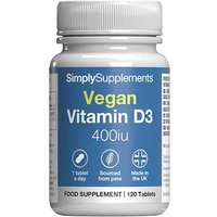 Simply Supplements Vegan D3 400iu (120 Tablets)