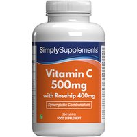 Simply Supplements Vitamin C 1000mg Rosehip 800mg (360 Tablets)