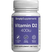 Simply Supplements Vitamin D 400iu (360 Tablets)