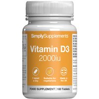 Simply Supplements Vitamin D3 2000iu (180 Tablets)