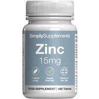 Simply Supplements Zinc 15mg (180 Tablets)