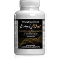 Simply Supplements Réduction de 25 % sur glucosamine curcuma chondroitine et calcium