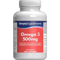 Simply Supplements Bénéficiez de 30% de réduction sur Omega3 de 500 mg Format large