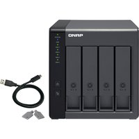 QNAP TR-004 HDD/SSD enclosure 2.5/3.5" Serial ATA II Serial ATA III 3 Gbit/s Hot-swap Black