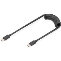 Digitus USB-C - USB-C spiral cable. 1m