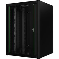 Lanview RWM16U56BL rack cabinet 16U Wall mounted rack Black