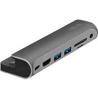 LogiLink UA0385 laptop dock/port replicator USB Type-C Black. Silver