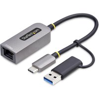 StarTech.com 2.5GbE USB-C to Ethernet Adapter with USB-A Converter. NB