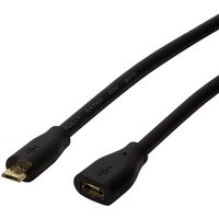 LogiLink CU0123 USB cable USB 2.0 2 m Micro-USB B Black