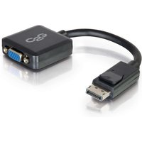 C2G 8in DisplayPort™ Male to VGA Female Active Adapter Converter - Bla
