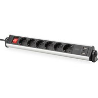 Digitus 6-way office power strip with 3x USB ports