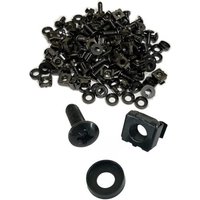 FDL 19 INCH RACK CAPTURED CAGE NUTS & M6 BOLTS - 50 PACK (BLACK)