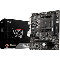 MSI A520M-A PRO motherboard AMD A520 Socket AM4 micro ATX
