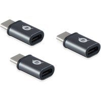 Conceptronic DONN USB-C to Micro USB OTG Adapter 3-Pack