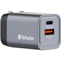 Verbatim GNC-35 GaN Charger 35W with 1 x USB-C PD 35W / 1 x USB-A QC 3