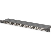 Digitus CAT 6. Class E High Density Patch Panel. shielded. black