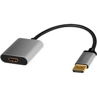 LogiLink CDA0108 video cable adapter 0.15 m DisplayPort HDMI Black. Gr