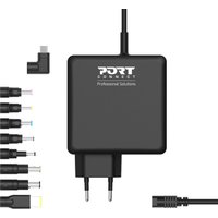 Port Designs 900007B-UK power adapter/inverter Indoor 90 W Black