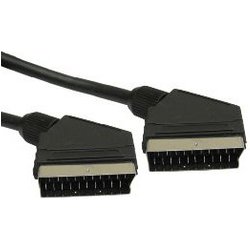 Cables Direct 5M Scart Scart Cable Scart (21-Pin) Black