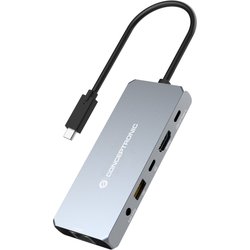 Levelone Conceptronic DONN22G 6-In-1 USB4 Docking Station; 40Gbps; 8K