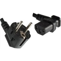 Microconnect PE010518L power cable Black 1.8 m CEE7/7 C13 coupler